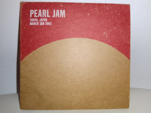 Pearl Jam Cd Doble Tokyo Japan 3 Marzo 2003 Riot Act