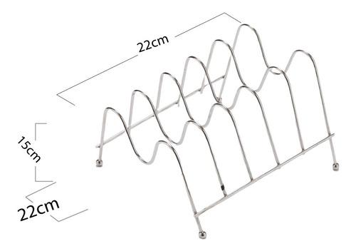 Imagen 2 de 10 de Soporte Tapas De Ollas Tablas De Cocina Metal