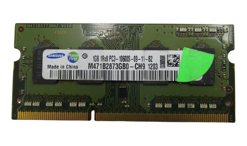Memoria Ram Samsung 1gb 1rx8 Pc3 10600s 09-11-b2 Ddr3 (Usado)