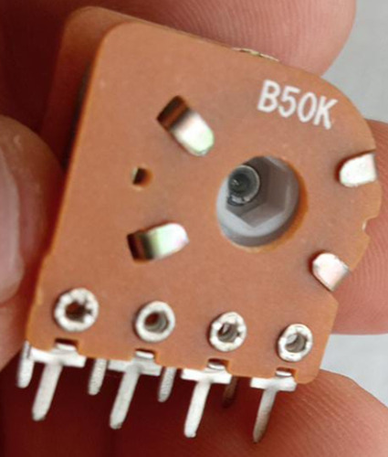 Potenciometro Doble Con 8 Patas B50k Sin Switch 5 Piezas