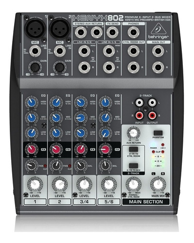 Consola Mezcladora Behringer Xenyx 802 8 Canales 