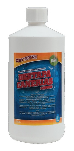 Liquido Destapa Cañerías Super Concentrado 1 Litro Daytona