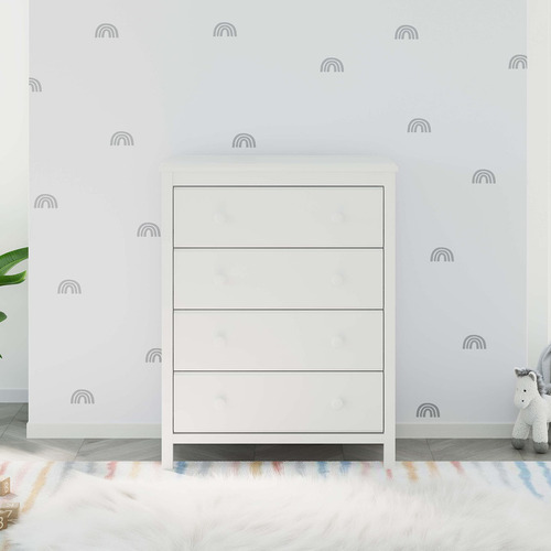 Storkcraft Alpine Cómoda De 4 Cajones Blanco Certificado
