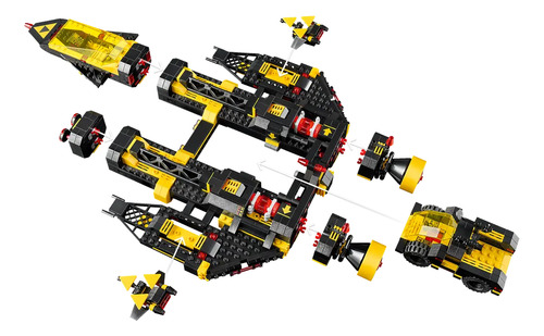 Lego Icons Blacktron Renegade 10355 - Versão de personagem em minifigura Blacktron de 1151 Pz
