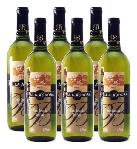 Kit 6 Vinhos Branco Seco Niagara 720ml - Bella Aurora