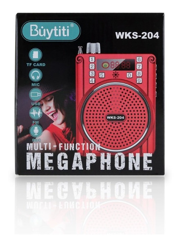 Imagen 6 de 10 de Bocina Megafono Bluetooth Portatil Altavoz Diadema Microfono