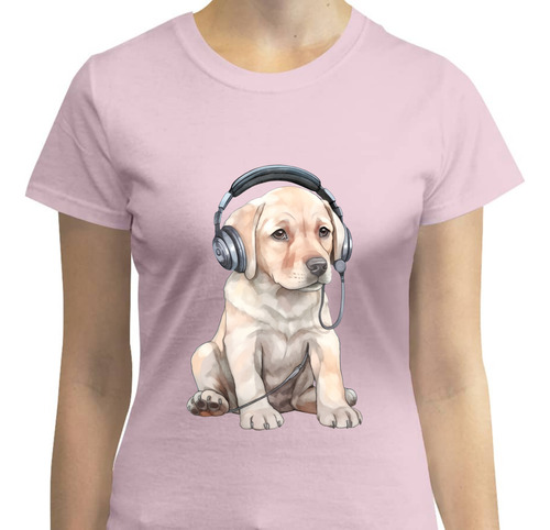 Playera Labrador Retriever - Audifonos - Dog Lover - Perro