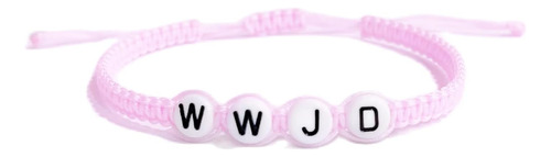 Wwjd Pulsera Trenzada Colorida ¿qué Haría Jesús? Pulseras Co