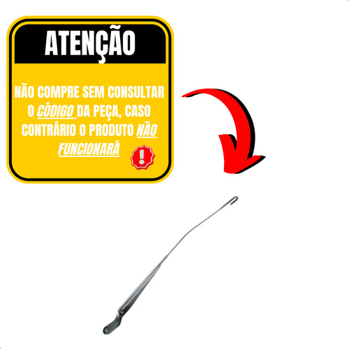 Braço Limpador Para-brisa Direito Vw Gol G5 A G8 2008 A 2023
