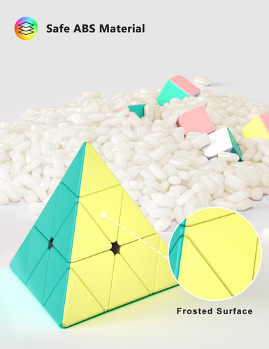 Juego De Cubos De Velocidad 2x2 3x3 Y Piramidal Para Niños