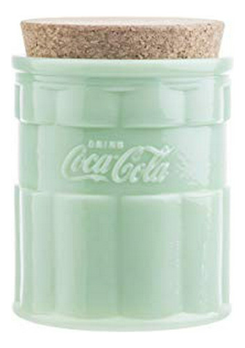 Tablecraft's Coca-cola Jadeite Small Bote Con Tapa 4.5x 4.5x