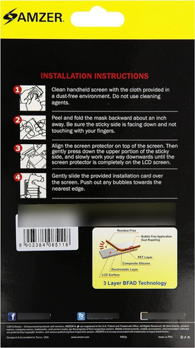 Amzer Amz94903 Shatterproof Screen Guard Protector Shield 4