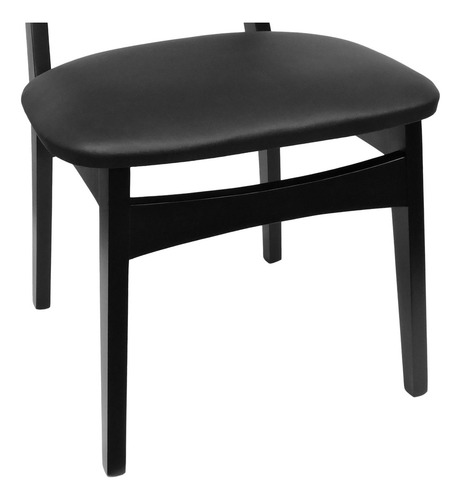 Kit 2 Cadeiras Organik Corano Preto - Preto