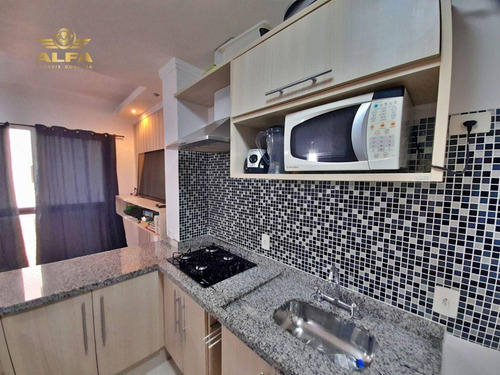 Imagem 8 de 14 de Flat À Venda Na Praia Das Pitangueiras, 1 Dormitório, 2 Vagas. - Fl0004