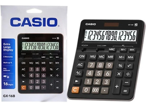 Calculadora Casio 16 Digitos Gx-16b 2 Memorias