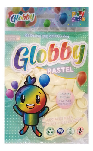 Globos Pastel Globby 12 Pulgadas X25un - Varios Colores