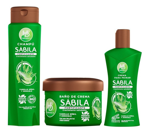 Combo Shampoo Sábila By Hd Cosmetics