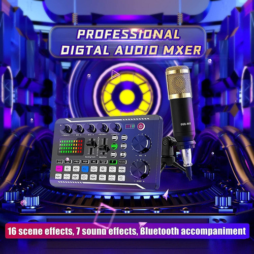 Mezclador De Audio Profesional Con Tarjeta De Sonido En Vivo