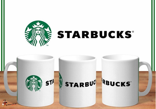 Tazas De Ceramica Starbucks Coffee Classic Logo Pack X6 U.