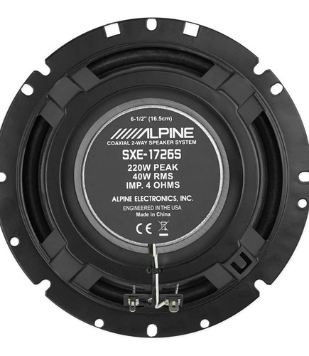 Paquete 4 Bocinas Alpine Sxe1726s+auto Estéreo Ute-73bt