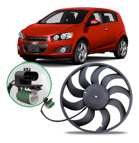 Eletroventilador Chevrolet Sonic 2011 2012 A 2015 2016 Drift