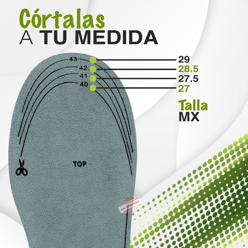 Imagen 3 de 7 de Plantillas De Gel Deportivas Ortopedicas Antifatiga 9273
