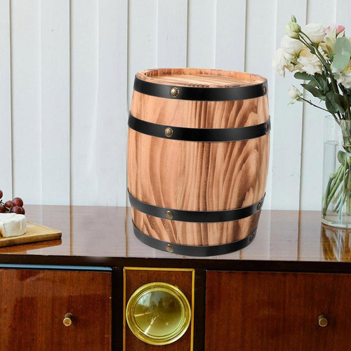 Dispensador De Whisky Retro En Barril De Roble M Marrón