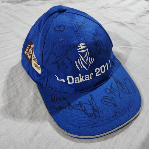 Gorra Equipo Mike Van Eikeren Firmada Holanda Dakar 2011 