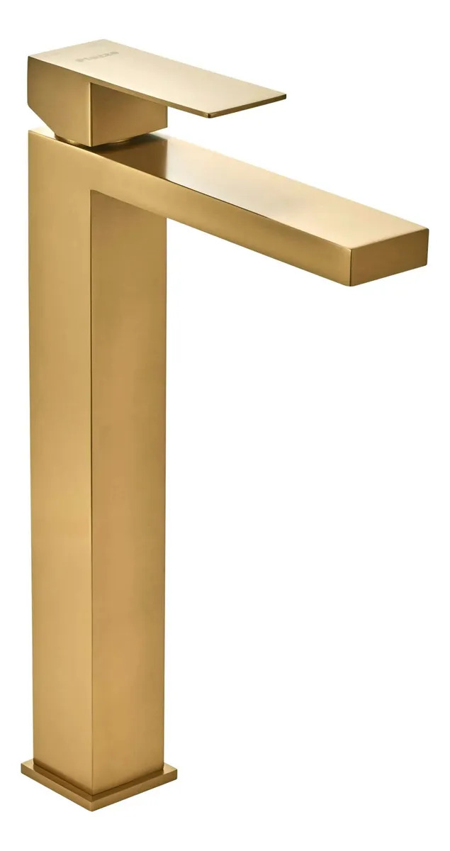 Griferia Piazza Cube Oro Mate Lavatorio Alto 11102om Oro