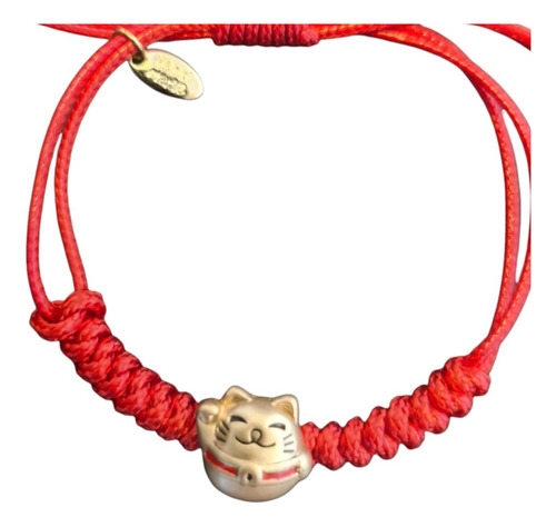 Pulsera Cuerda Gato De La Suerte Regalo Amor Amistad Fortuna