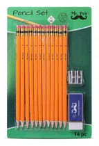 Comprar - Lápices Sacapuntas Y Borrador, 12 Lápices, 1 Sacapu...