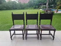 Comprar Sillas Antiguas Estilo Cuero Labrado 55000 Cada Una