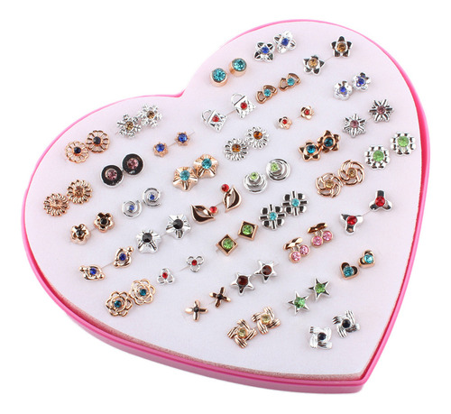 Pendientes En Forma De Z Para Mujer, Color Dorado, 36 Pares