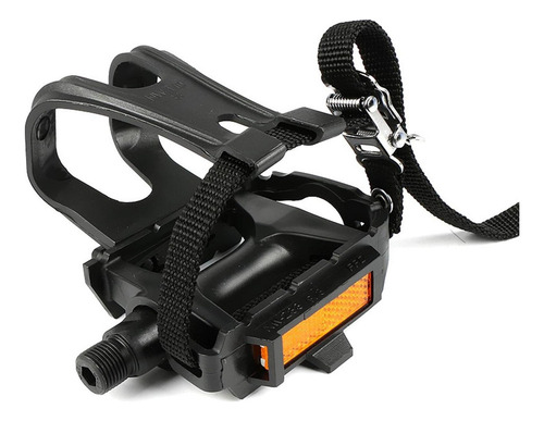 - Pedales De Bicicleta Fija De Aleación Con Clips Y Correas