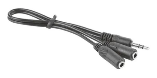Imagen 1 de 1 de Cable Estéreo Plug Spica Macho A Doble Spica Hembra 3,5 Mm