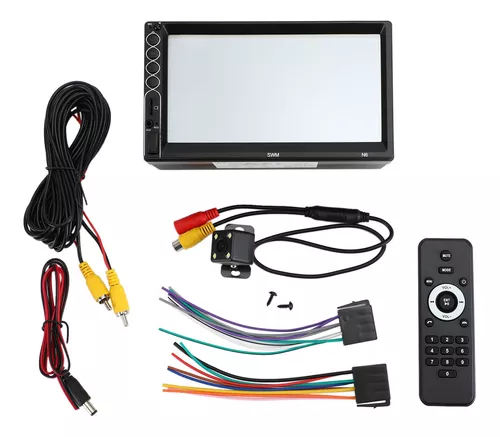 SWM-REPRODUCTOR MP5 estéreo para coche N6, doble 2 DIN, pantalla táctil de  7 pulgadas, Bluetooth