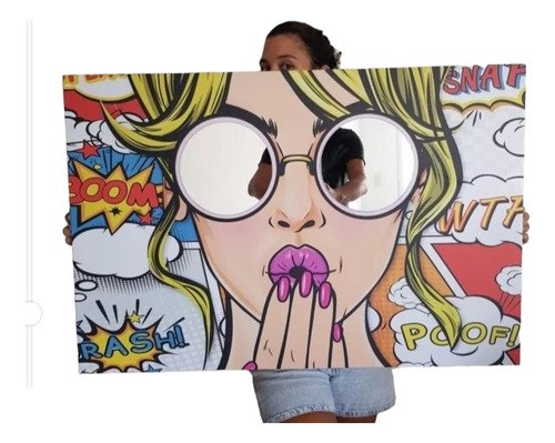 Cuadro Pop-art Con Espejos Reales, Super Originales, Moderno