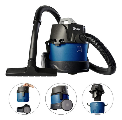 Aspirador De Pó E Água 1400w 6l - Gtw Bagless Wap