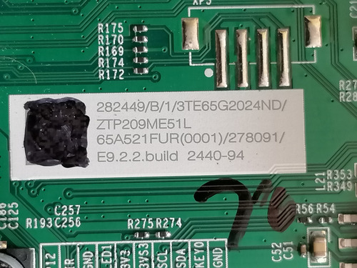 Main Hisense 65r6000gm Rsag7.820.10315/roh (Usado)