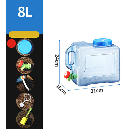 Recipiente De Agua Para Acampar Con Grifo 8 Litros