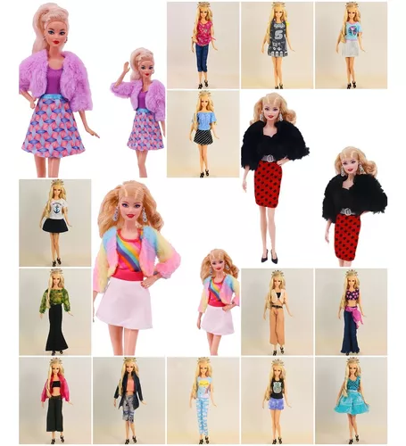 Roupa Vestido P/ Boneca Barbie + 2 Sapatos * Lindos Modelos