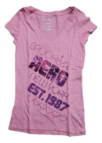 Remera Aeropostale Mujer Talle Small Rosa