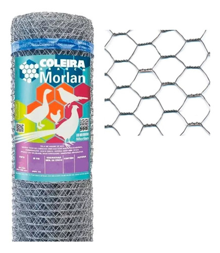Kit C/3 Galinheiro Tela Horta Fio 22 R C/ 20mt X 1,80 Morlan
