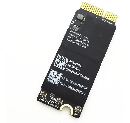 Wireless Bcm943602cs Broadcom Para Macos Hackintosh Macbook