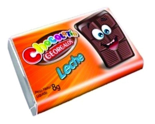 Imagen 1 de 1 de Chocolatín Georgalos X 8 Grs X 10 U - Lollipop