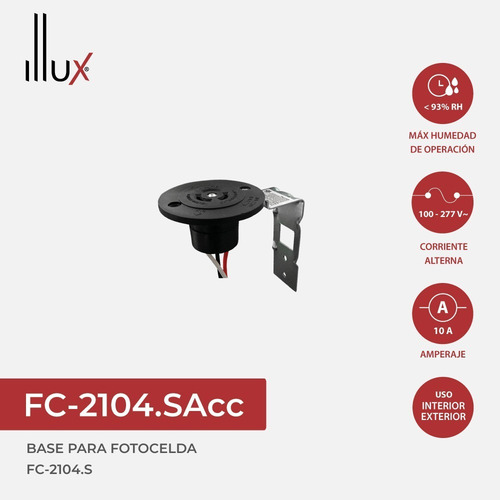 Fotocelda Con-x 110v - 240v 1300w Para Exterior Incluye Base