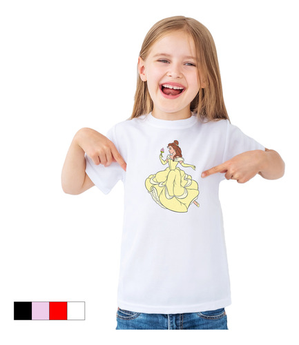 Playera Infantil Talla Color Bella Y Besstia #8