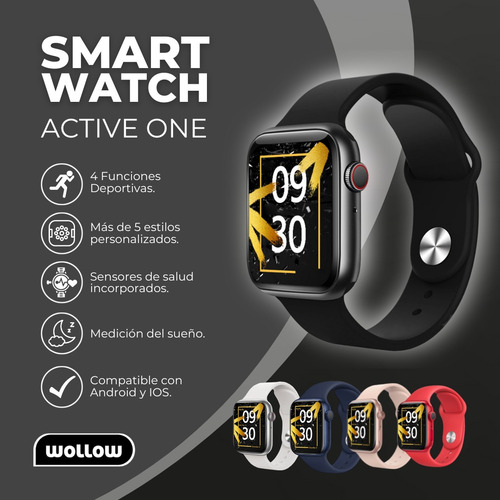 Reloj Smartwatch Wollow Active One Bluetooh Ios Android