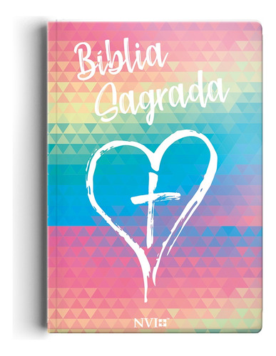 Bíblia NVI Slim semi luxo - Coração color: Mais leve e mais prática, de Sbi. Geo-Gráfica e Editora Ltda, capa dura em português, 2021