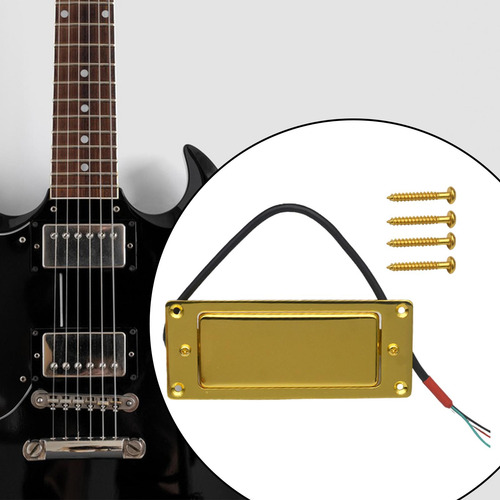 Pastilla De Guitarra Eléctrica Humbucker, Dorado